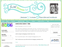 Tablet Screenshot of faithfitnessfun.com
